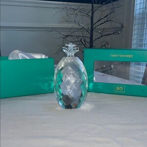 Crystal Pineapple Paperweight